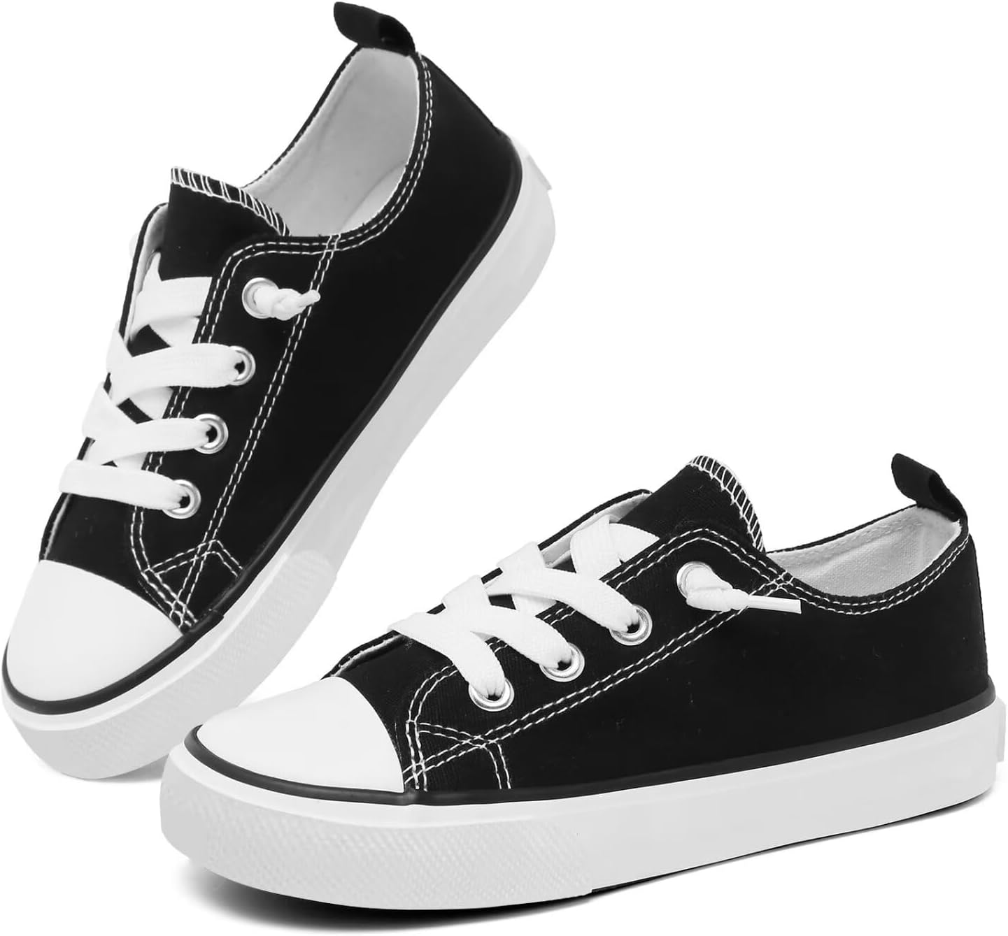 Toddler Little Kid Cushioned Canvas Shoes Slip On Sneakers Soft and Durable - Image 6