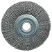 Weiler 03230 12" Wide Face Crimped Wire Wheel, .014" Steel Fill, 2" Arbor Hole, Made in the USA