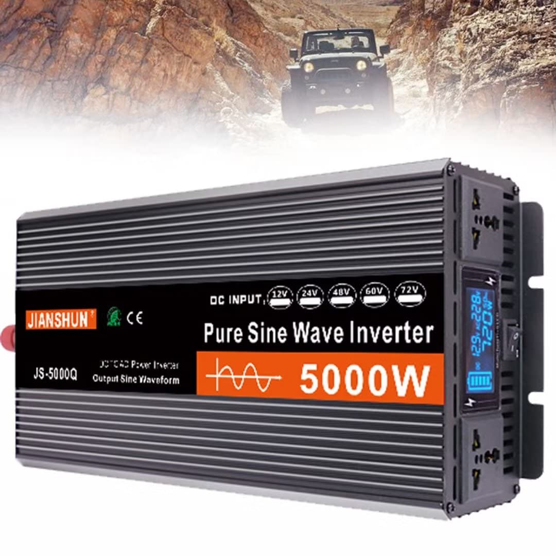 Onduleur sinusoïdal pur convertisseur 12V 220V 3000W 6000W de crête