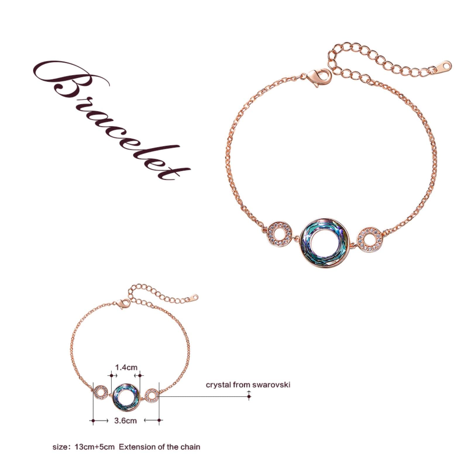 Braccialetto Braccialetti Donne Gioielli Impreziositi da Crystals Circle Personality Braccialetti Gift Amante
