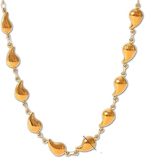 عقد انيق - عقد رائع مطلي بالذهب للنساء والفتيات، قطعة اساسية لا غنى عنها لأي مجموعة اكسسوارات