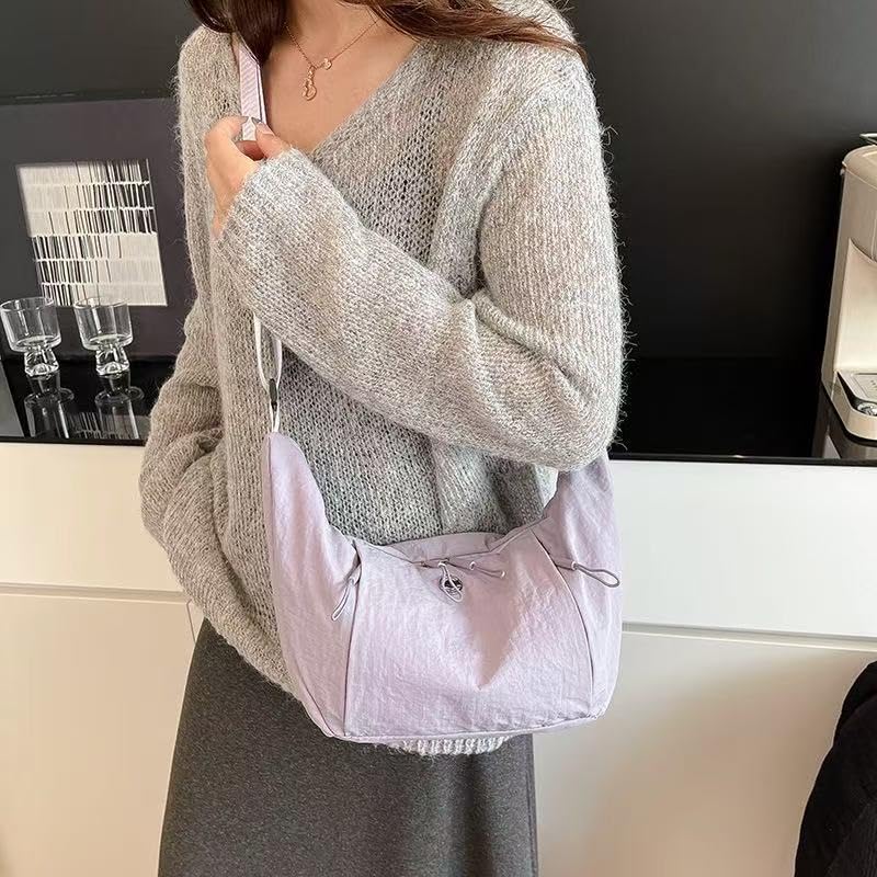 Image of Haneulbit Small Crossbody Bag for Women, Waterproof Nylon Purse with Adjustable Strap, Lightweight Shoulder Bag