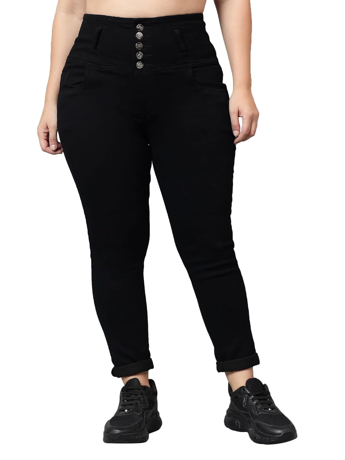 Nifty Womens High Rise Denim Stretchable High Waist Plus Size Jeans Nifty Womens High Rise Denim Stretchable High Waist Plus Size Jeans