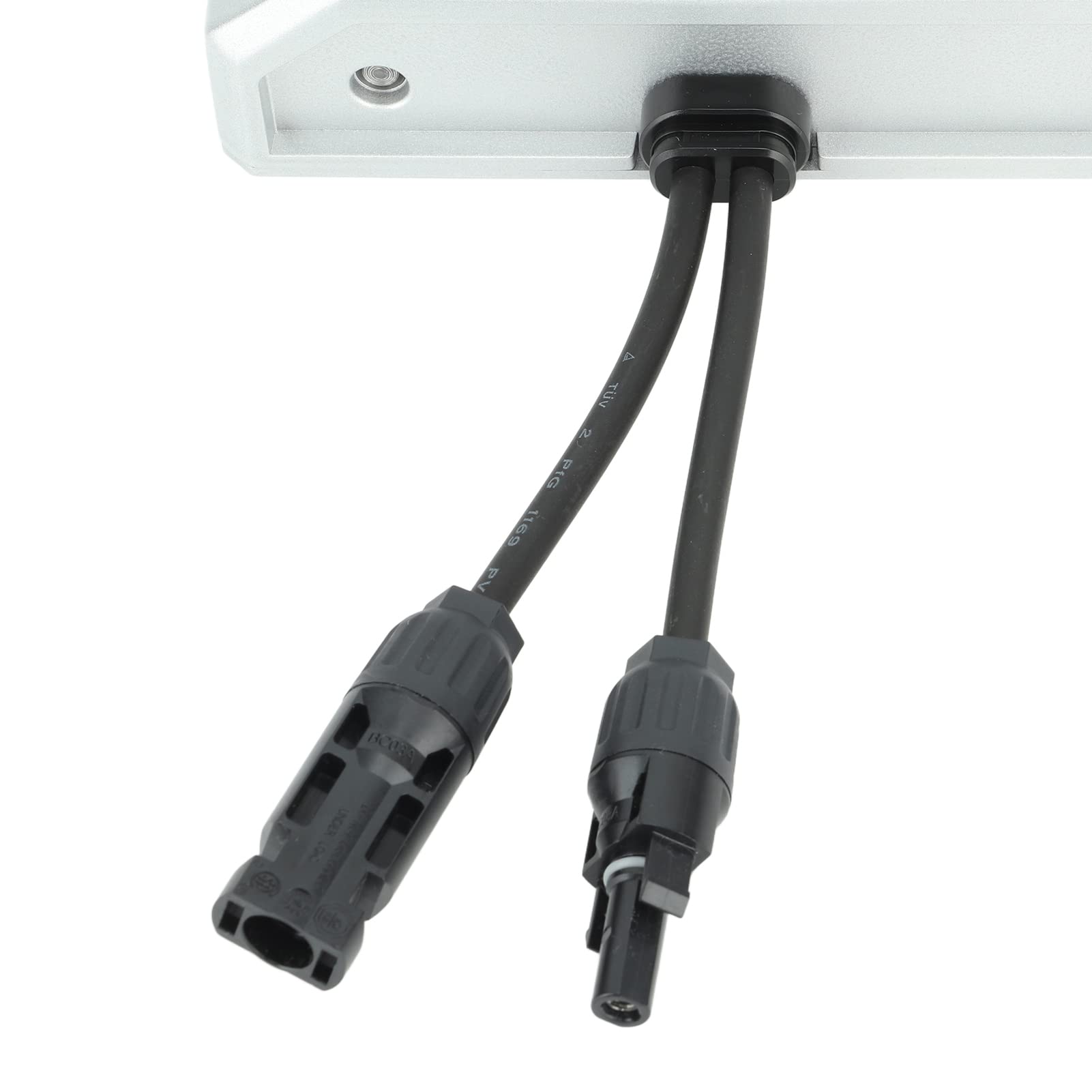 Fdit 600W WiFi Sieciowy Mikroinwerter IP67 Wodoodporny MPPT Mikroinwerter Słoneczny do Systemu Domowego z 2 MPPT i Sprawnością 96,5%