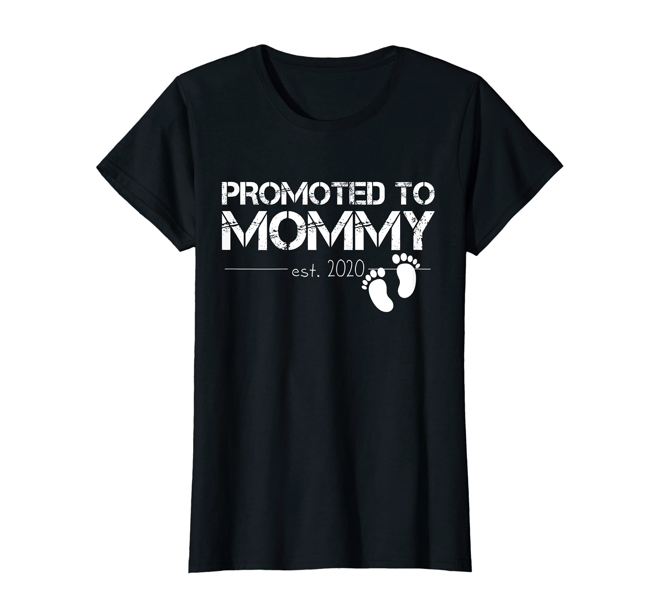 Womens Promoted to Mommy Shirt 2020 Mom Gift for Women T-Shirt