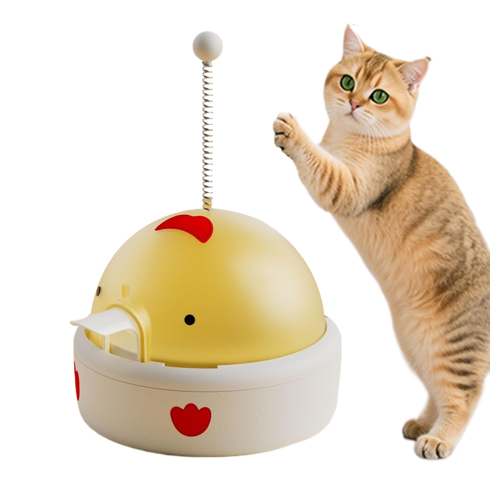 Jouet à friandises pour chat distributeur électrique parfait pour le jeu à la maison et le voyage