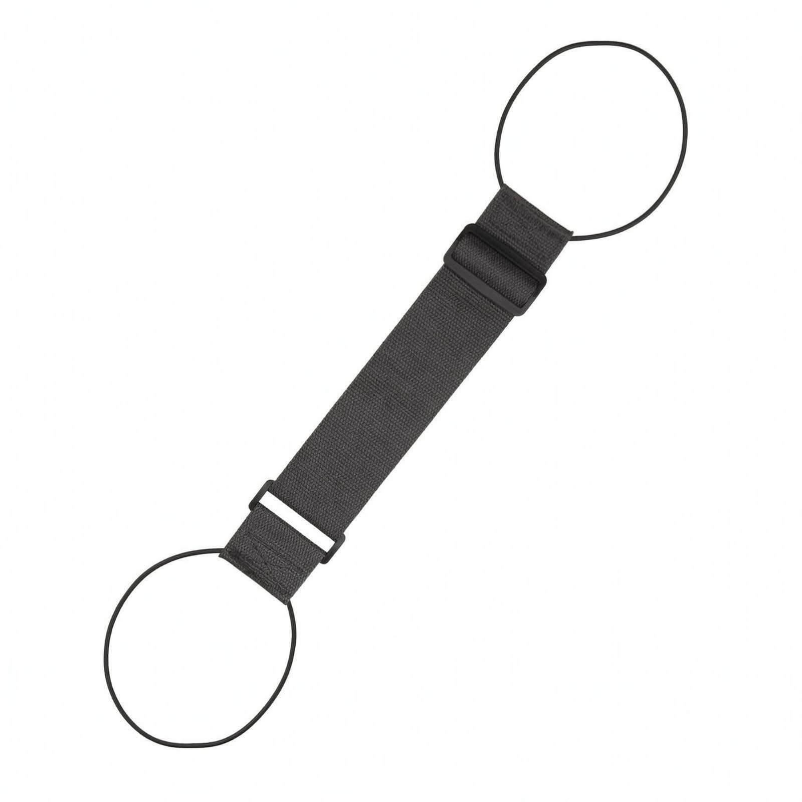 SNAPPSY Woven Strapping Fixed Luggage Strap Black Hardware Adjustable Luggage Strap Buckle Closure Baggage Connector Stretch Loop Ends, Black-image-28