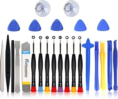 Precision Small Repair Tools Kit, Repair Screwdriver Set 25 in 1 for Fixing Cell Phone Watch Computer Tablet, 45# Steel Opening Pry Tool Repair Kit Set, 1 Set
