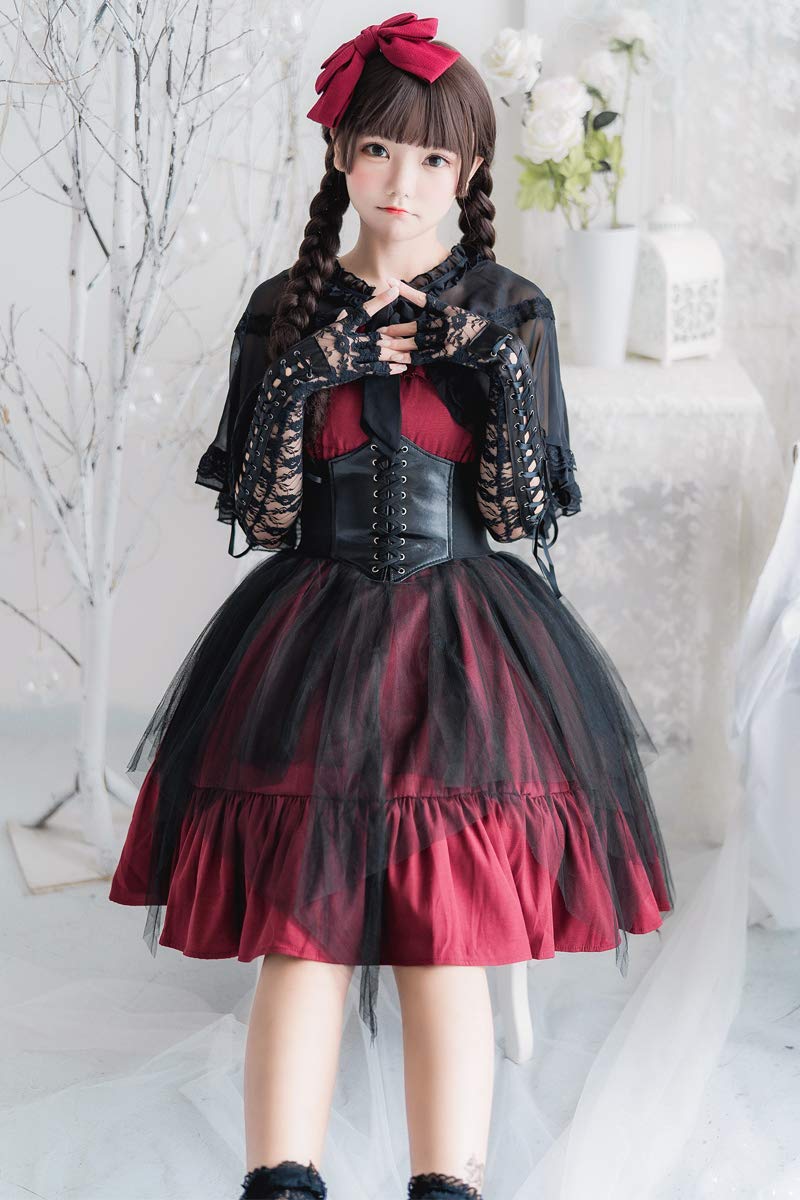 Amazon.co.jp: ロリータ服 レディース ワンピース ゴシック パンク 