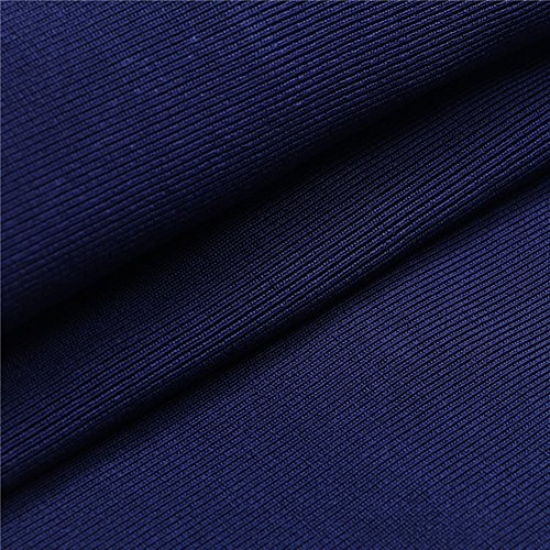 Whoinshop Damen Elegante Bodycon Kleid Hochzeit Bandage Cocktailkleid Festliches PartyKleid (L, Marineblau)