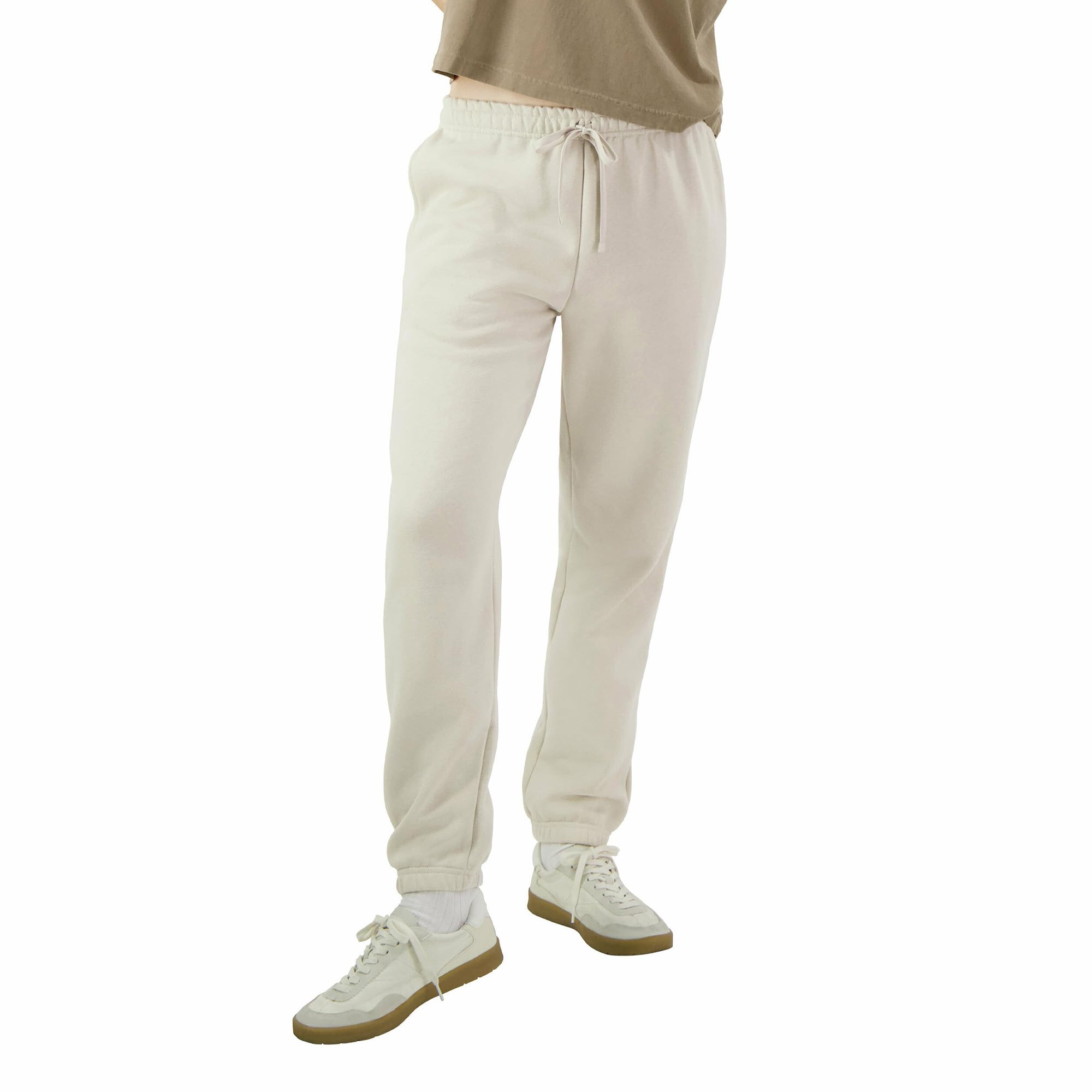 American Apparel Unisex's Reflex Fleece Sweatpants, Grf491aa, Bone, Large