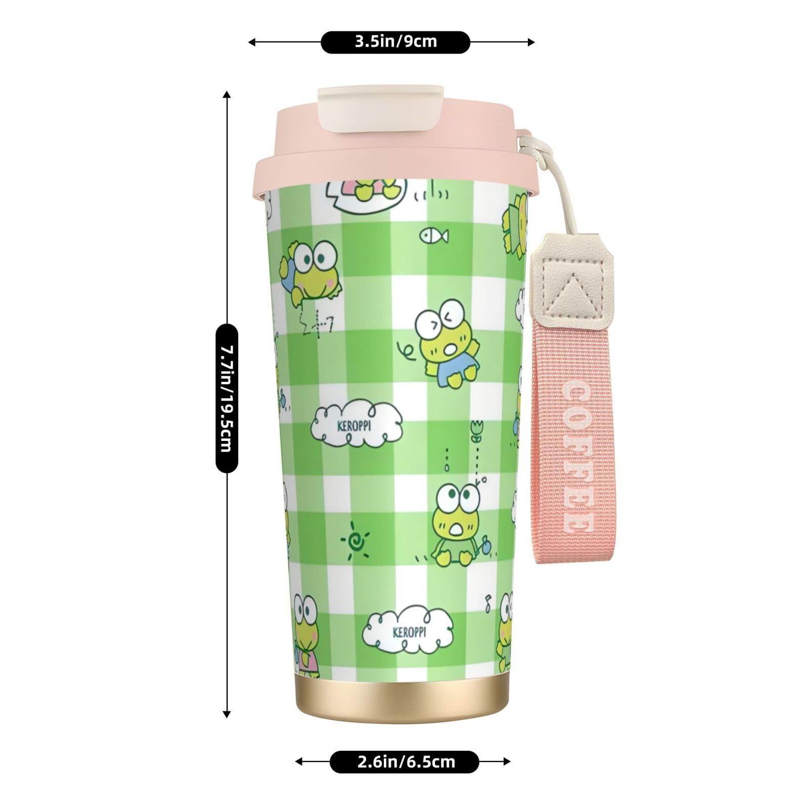 Amazon.co.jp: けろけろけろっぴ タンブラー 500ml 蓋付き 水筒