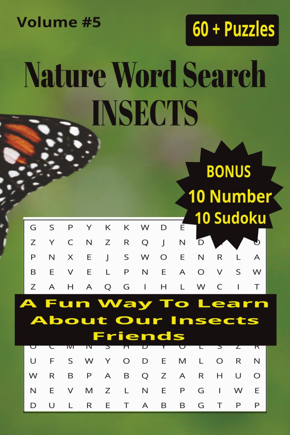 Nature Word Search INSECTS: A fun way to learn about our insect friends