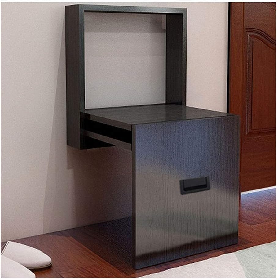 Wall-Mounted Shoe Bench Only 8cm After Folding Shoe Stool Multilayer Solid Wood Board Bearing Capacity 150kg Suitable for Entrance Corridors to Save Entrance Space
