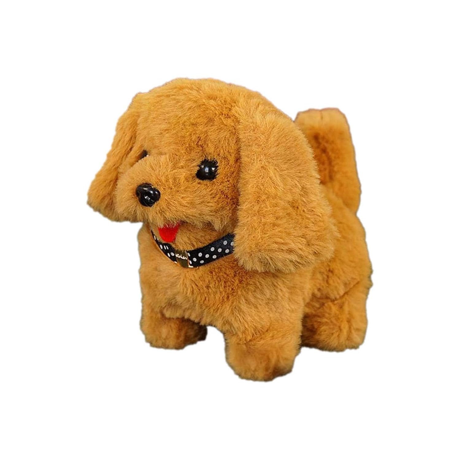 SHINETOY Cute Plush Puppy Toy for Kids, Battery Operated Walking Barking & Jumping Dog, Soft Interactive Realistic Pet with Tail Wagging, Birthday Gift for Babies & Toddlers-image-26