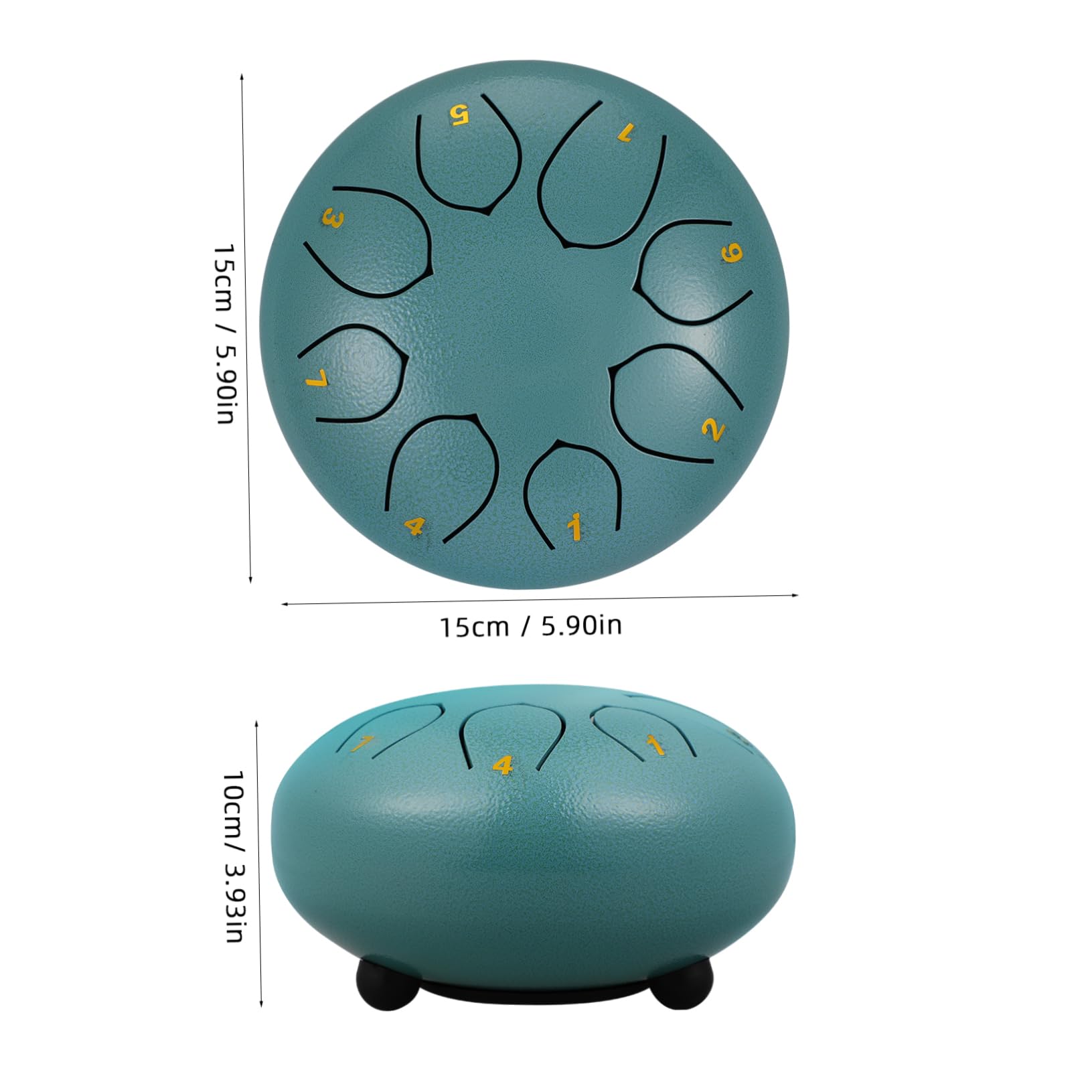 ifundom Outdoor Rain Drum for Adults Carbon Steel Tongue Drum Easy to Play Musical Instrument for Garden Fun Relaxation for All Ages