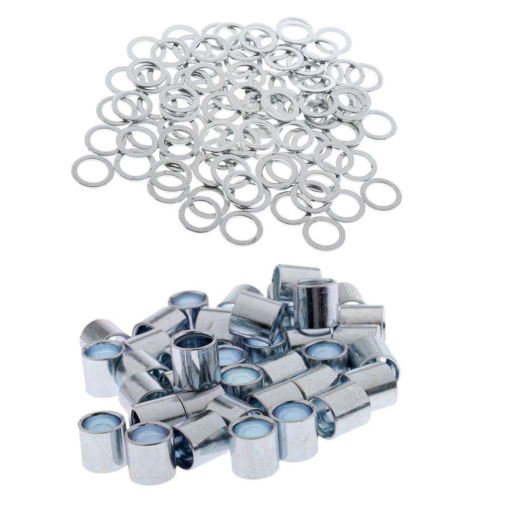 MagiDeal 40er-Set Skateboard Lager-Abstandshalter – Eisen, 10,3 Mm – Für Mehr Stabilität Und Präzises Fahren