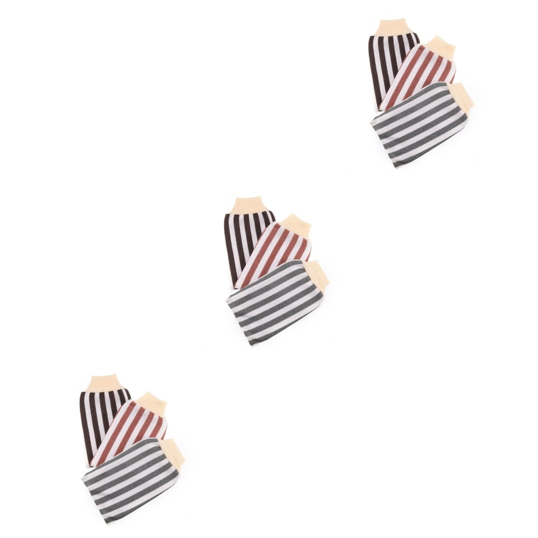 minkissy 9 piezas de cuidado de la piel exfoliante calentador de brazos guantes de horno de cocina guante de mano lufa exfoliación guante de limpieza guante de lufa guantes de guantes de fregado