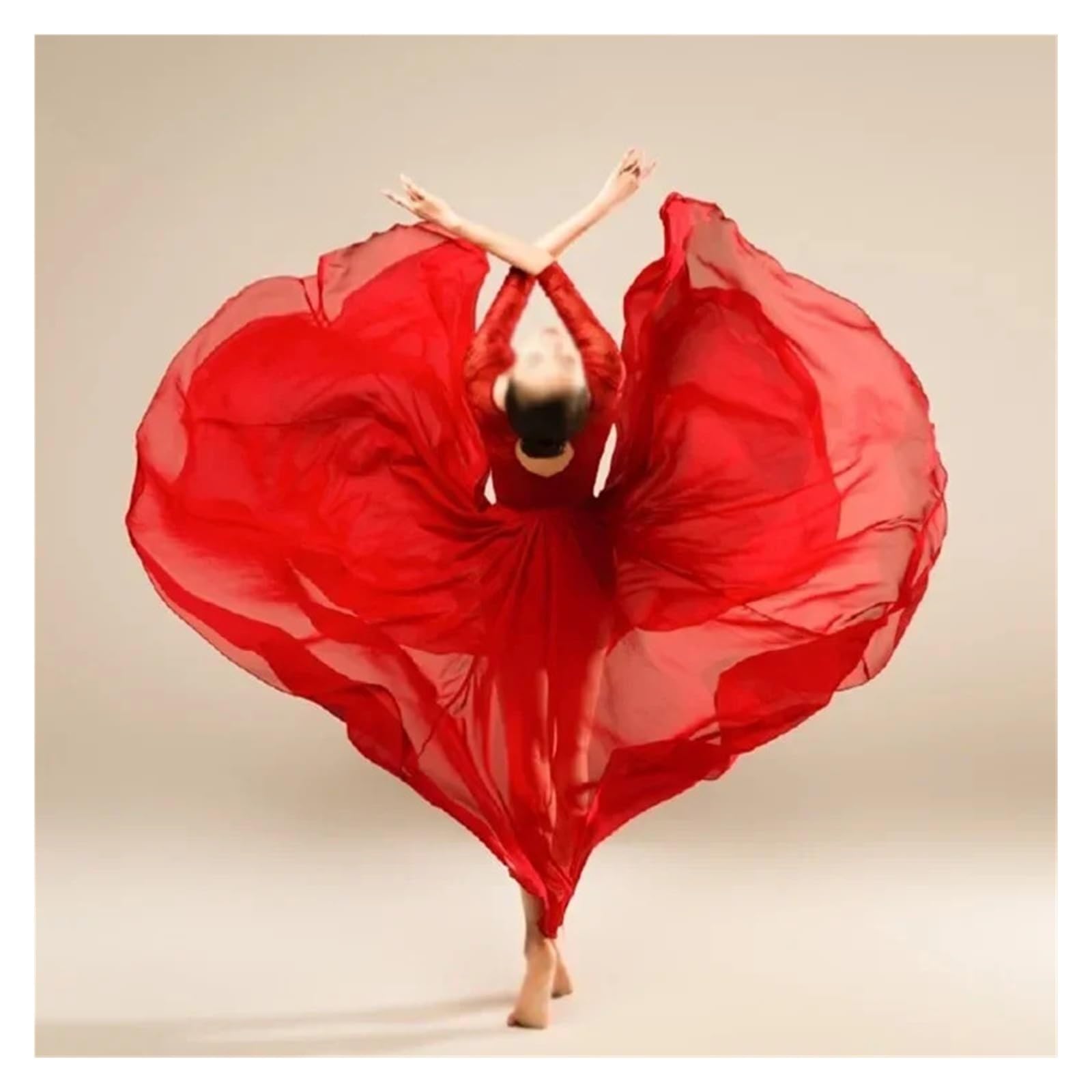 Ropa de Danza clásica for Mujer, Falda Larga Lisa, Elegante, Amplia con Vuelo, Ropa práctica Ballet Moderno para Festivo, Escenario, Rendimiento