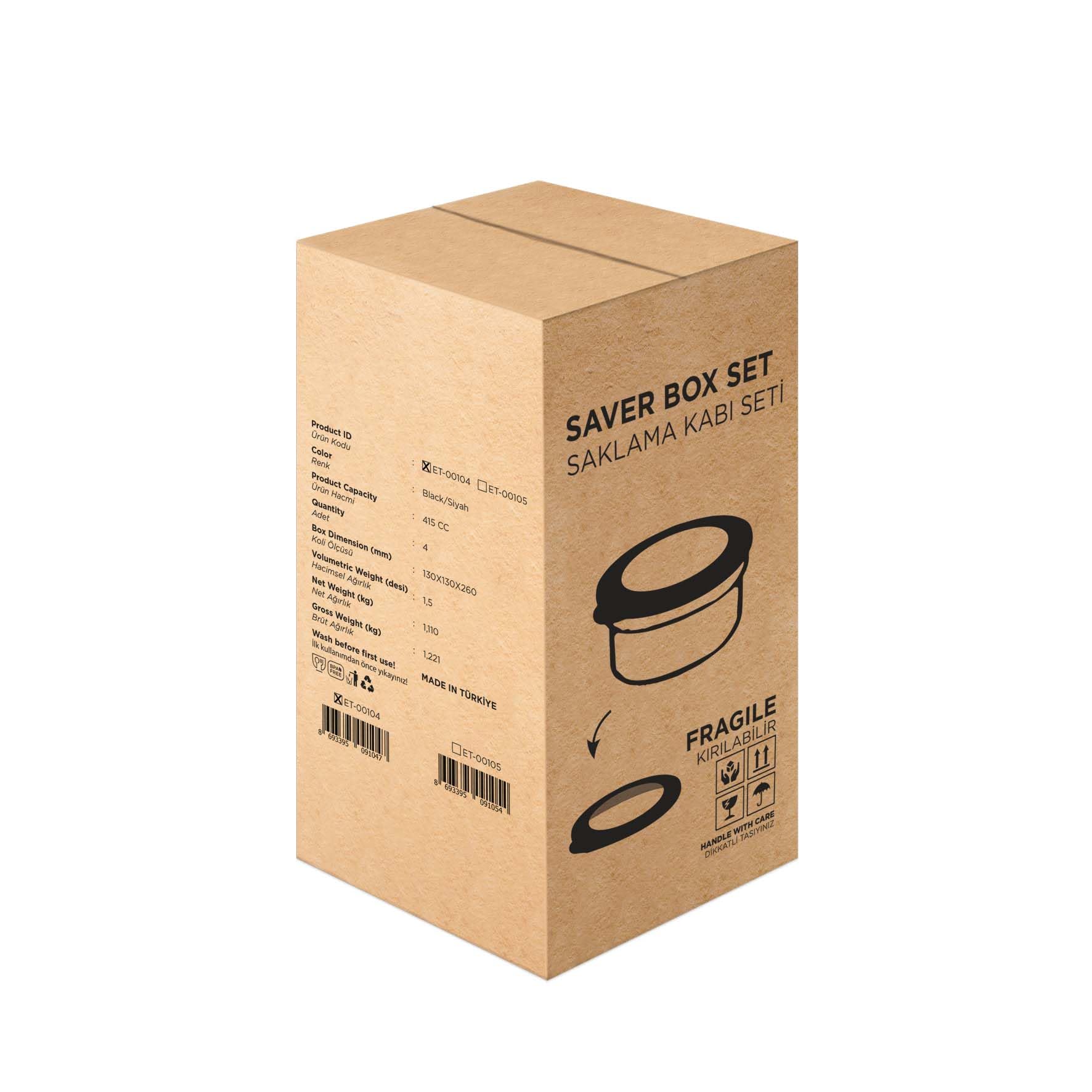 Amazon.com: cev home essentials 4-Piece Glass Food Storage Container Set  with Airtight Lids – 450ml (15oz) Round Bowls, Leakproof and BPA-Free,  Ideal for Meal Prep, Leftovers, and On-the-Go Snacks – Black: Home