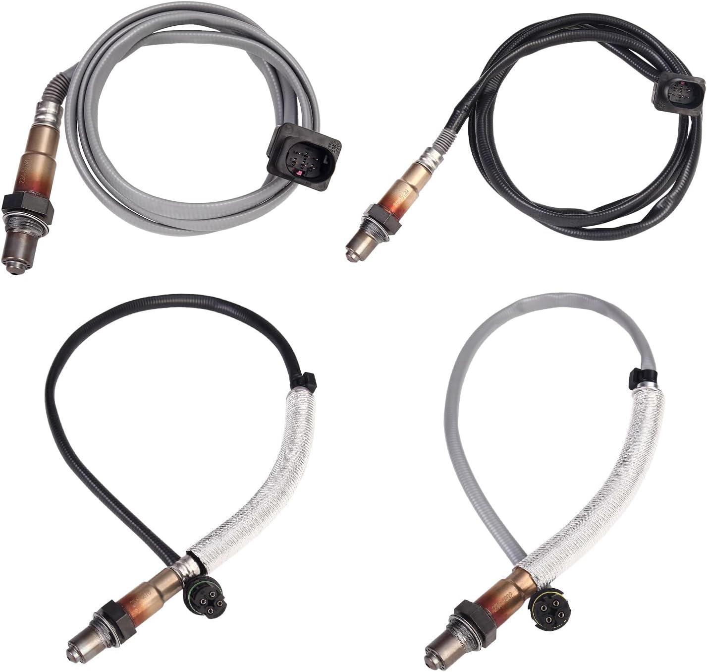 Oxygen O2 Sensor Upstream Downstream Fits for BMW 128i 08-13, 328i XDrive Luxury Modern 07-13, 328xi 07-08, 328i XDrive 13 09-11, 128i M 2013, Replace 234-5138 234-5139 234-4876 234-4892 4Pcs