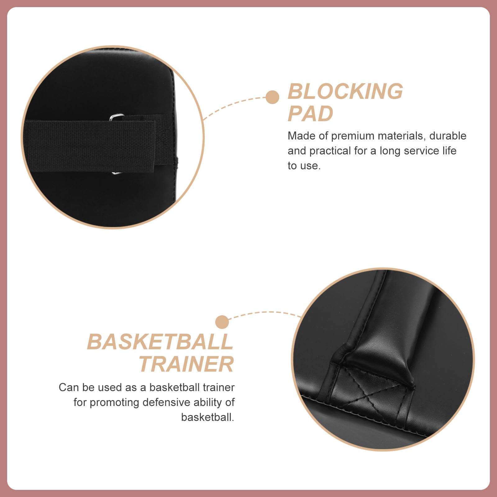 GARVALON Almohadilla Bloqueadora Profesional para Entrenamiento de Baloncesto Material PU y Espuma de Perlas para Entrenamiento de Fuerza y Defensa en Niños