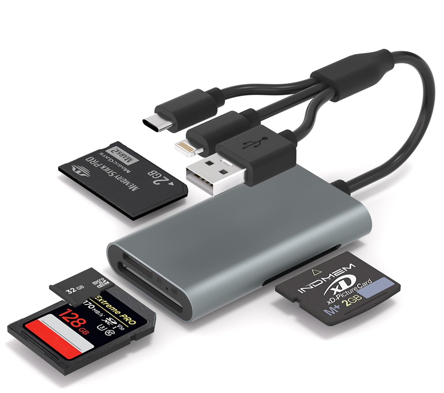 Amazon.com: Memory Stick Pro Duo Adapter - 4 in 1 SD/TF/MS/XD Card