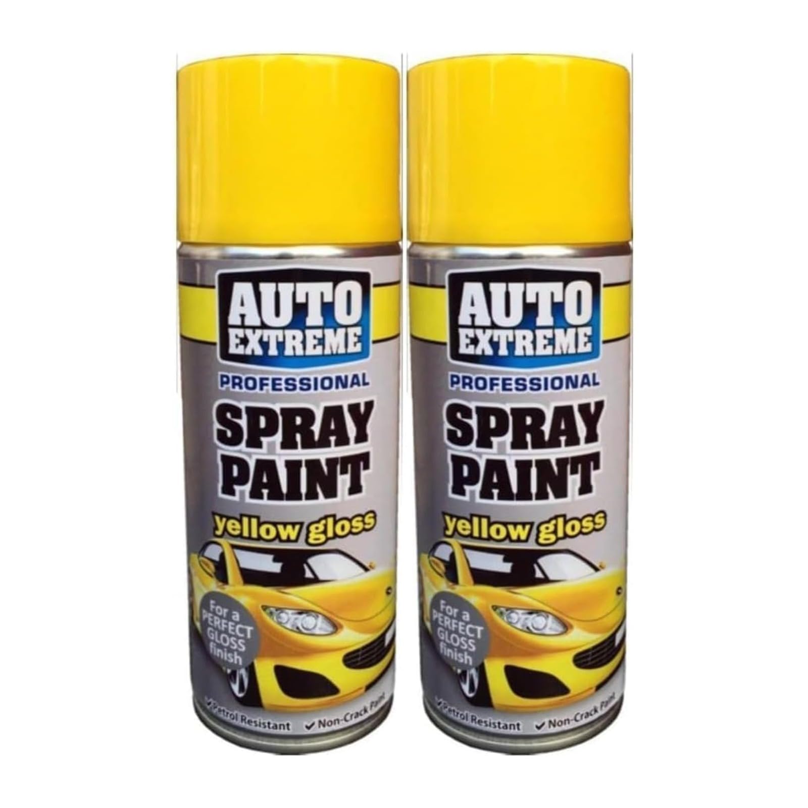 YSAMAX All Purpose Auto Extreme Spray Paint, Yellow Gloss Aerosol, Boast a Stunning Appearance, Long-Lasting Durability, Effortless Excellence, 250 ML (2PCS)