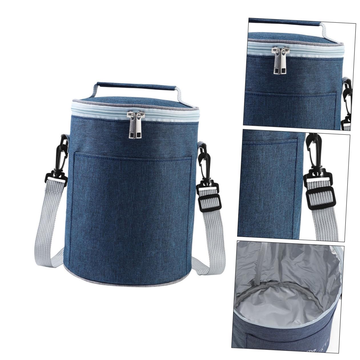 LABRIMP Bolsa Térmica de Almuerzo Portátil de Tela Oxford Ligera y Resistente para Camping y Trabajo Aislamiento para Conservar Alimentos