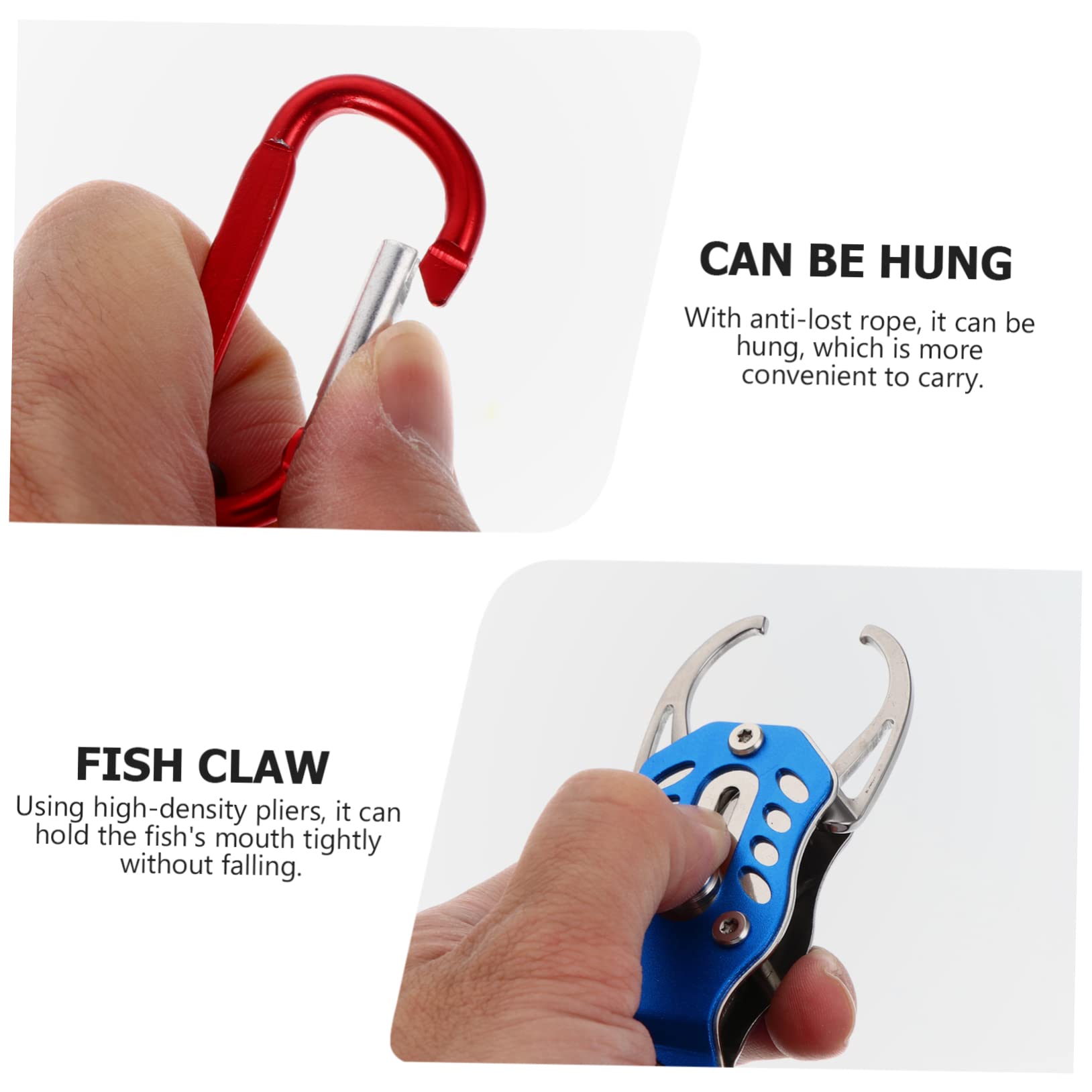 BESPORTBLE 2pezzi Pinza Per Pesca Inossidabile Multifunzione e Leggera Strumento Portatile Per Catturare Pesci Con Manico Ergonomico Per Appassionati Di Pesca All Aperto
