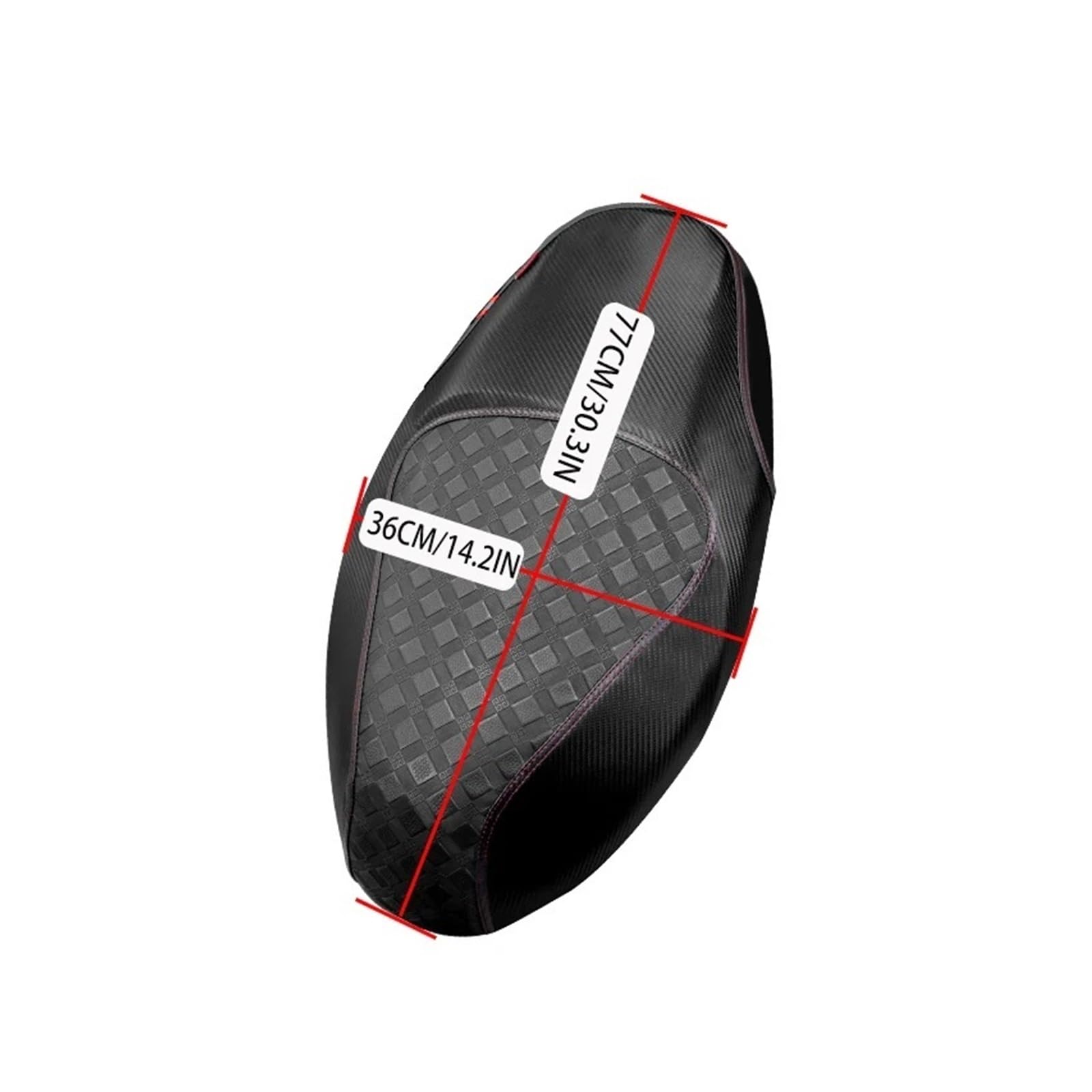 Coprisedili per moto Fodera per cuscino del sedile per moto, pelle per, impermeabile, resistente al sole, ai graffi(Heise)