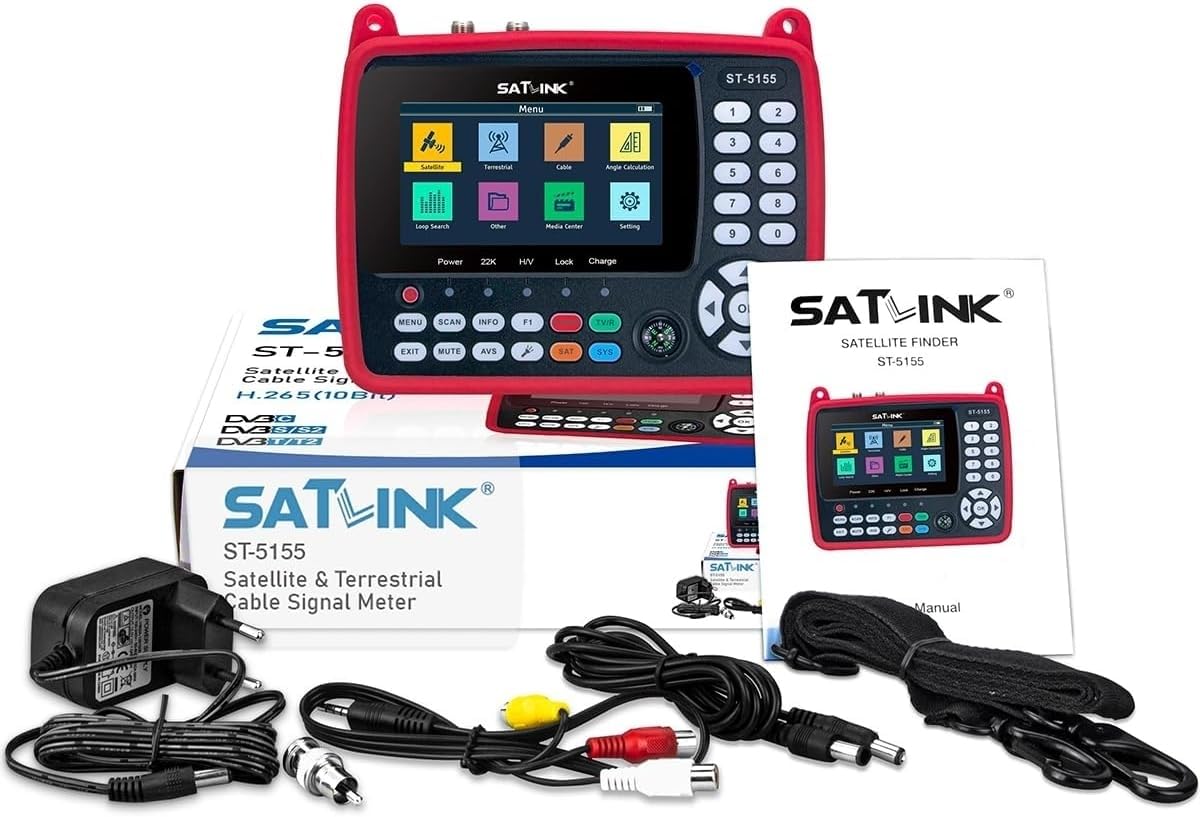 Satlink ST-5155 H.265 (10 bits) Appareil de mesure combo DVB-S/S2/T/T2/C