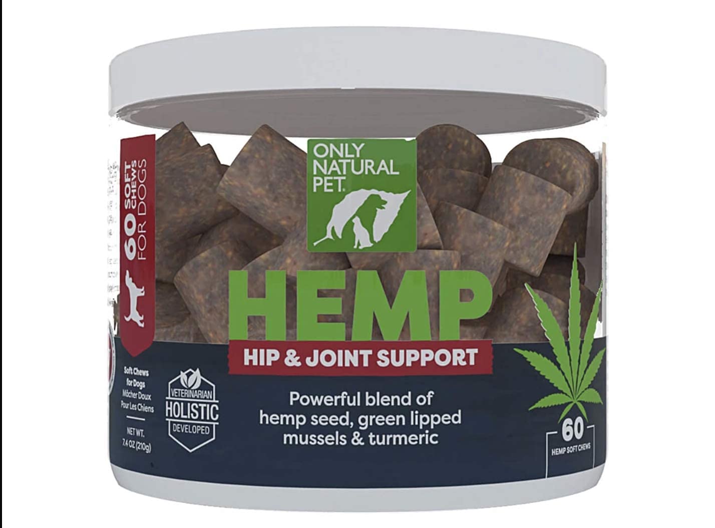 Amazon Com Only Natural Pet Hip Joint Hemp Soft Chews With Turmeric Green Lipped Mussels Hip Joint Supplement For Dogs Pain Relief Mobility Support Formula 60 Count Pet Supplies