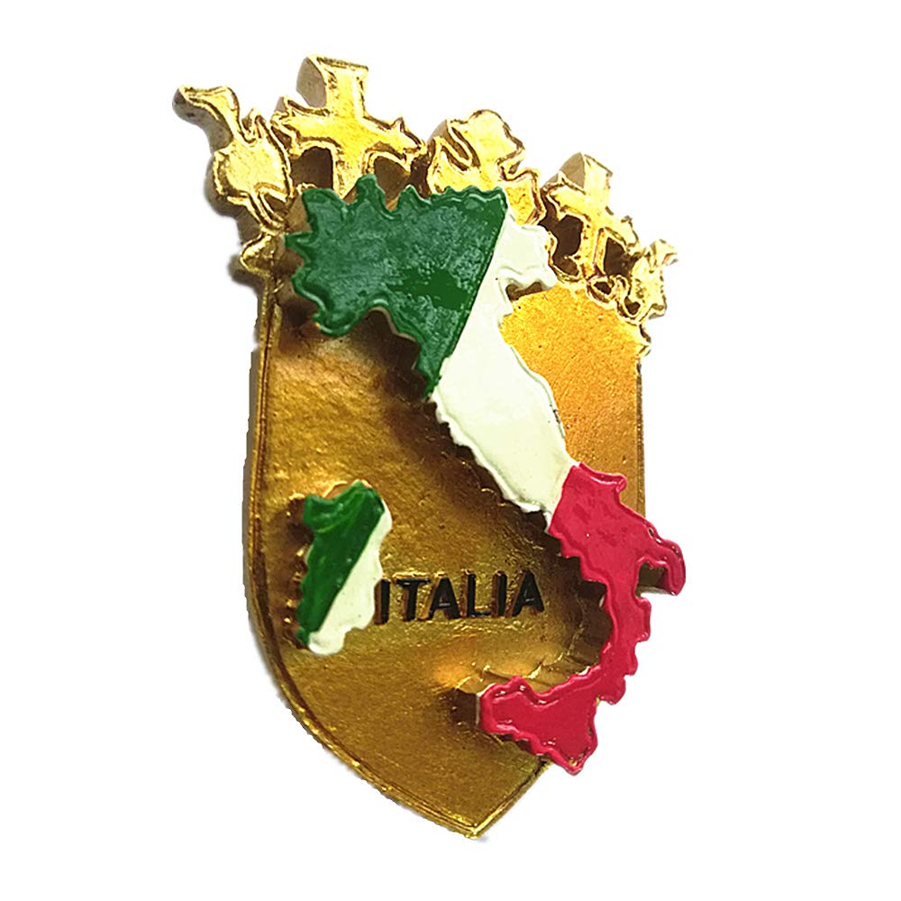 Muyu Magnet 3 D Italy Map Fridge Magnet,Home & Kitchen Decoration Magnetic Sticker Craft, Italy Refrigerator Magnet Tourist Souvenir Gift
