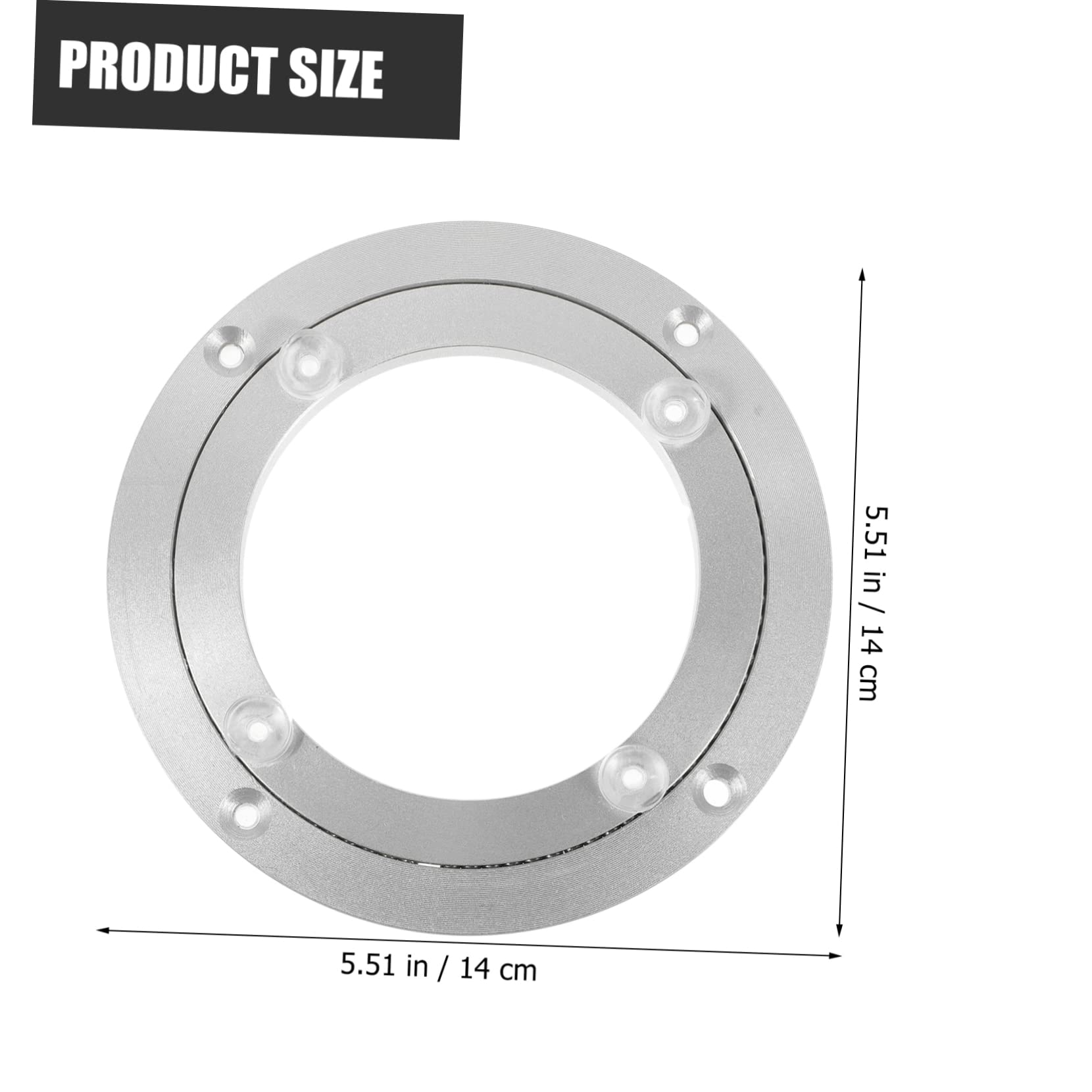 Cabilock Restaurant Use Heavy Duty Turntable Base Rotating Display Stand for Dining Tables Stable Design for Professional Use and Kitchen
