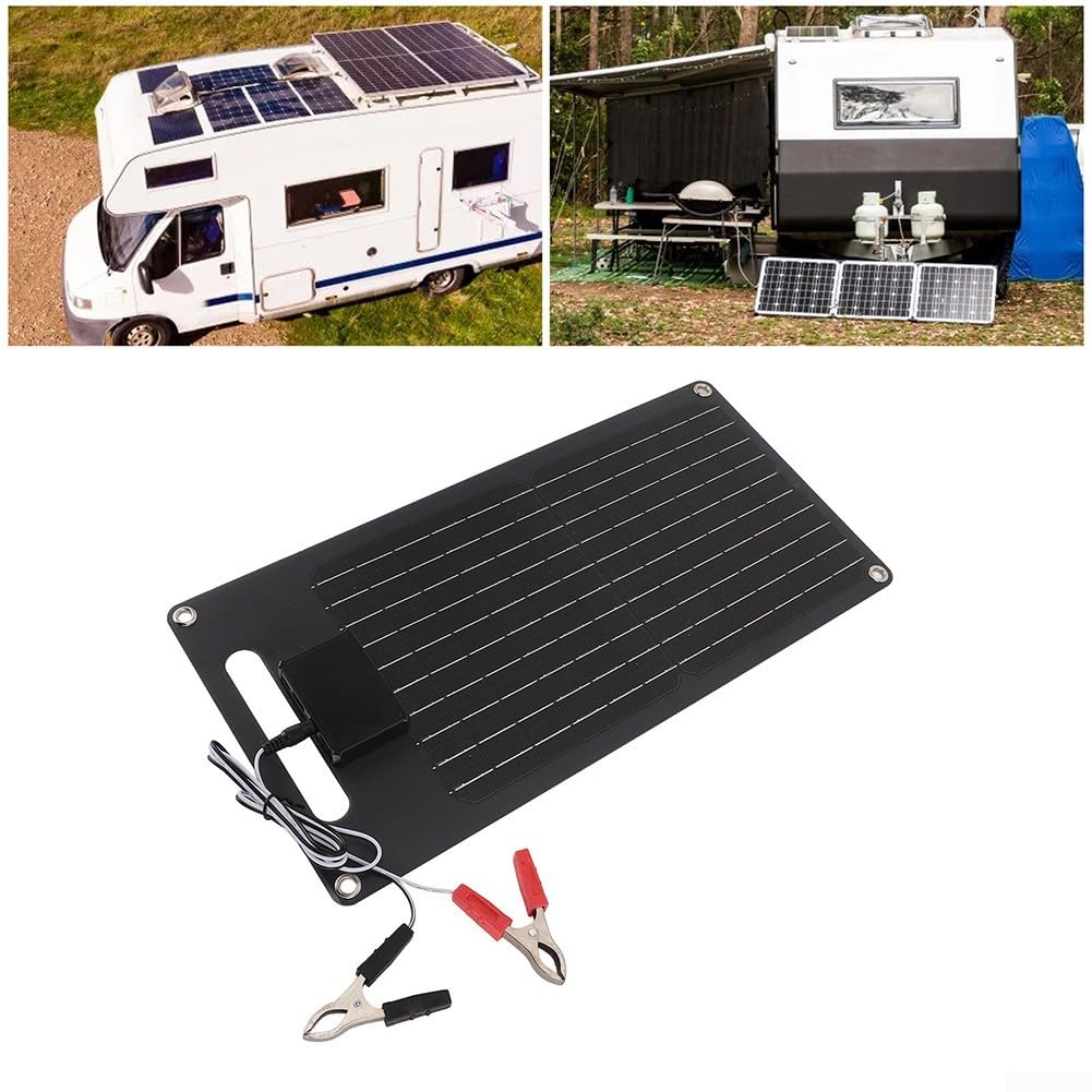 Leichtes, tragbares Solarmodul (40 W) mit Griff, perfekt für umweltfreundliche Energie in Wohnmobilen und Hauswirtschaftsräumen