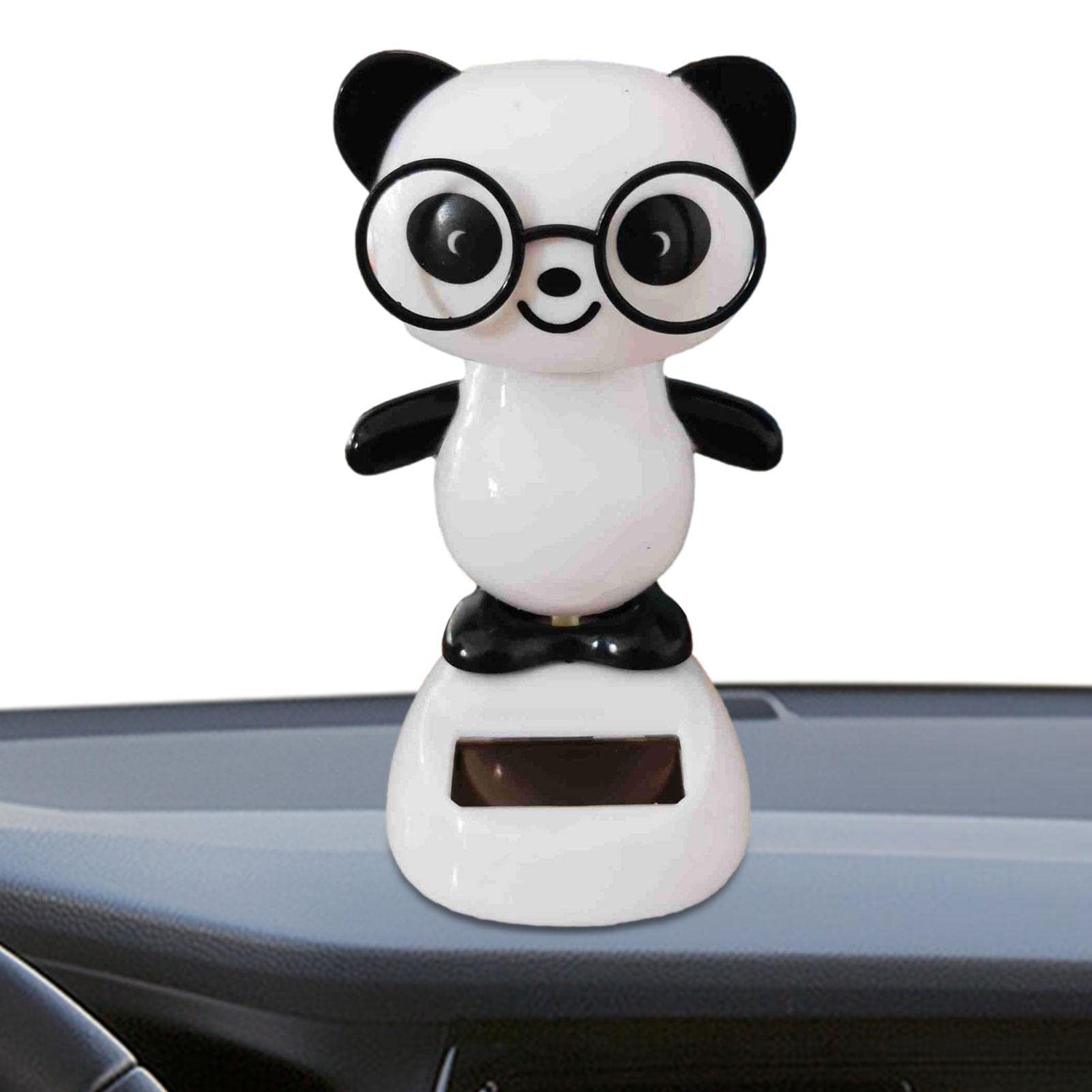 Animali Solare, Orso/Tigre/Panda ad energia Solare, Scuotono la Testa Giocattolo per Auto Alimentato a energia Solare per la Decorazione della Auto Cruscotto Ufficio Casa Scrivania