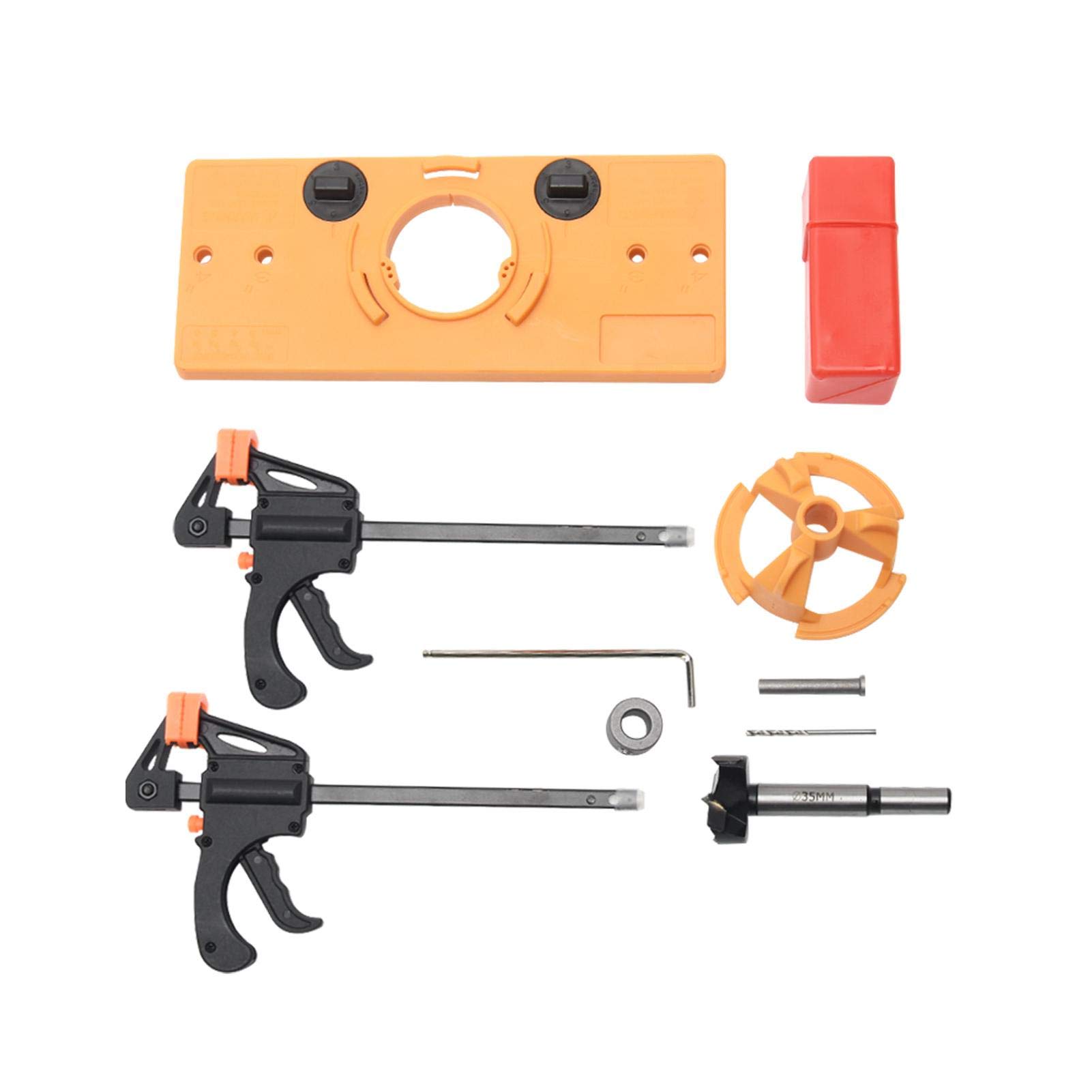 Buy ETIGER Hinge Jig Kit, 35mm Hinge Drilling Jig Hole Guide Kit
