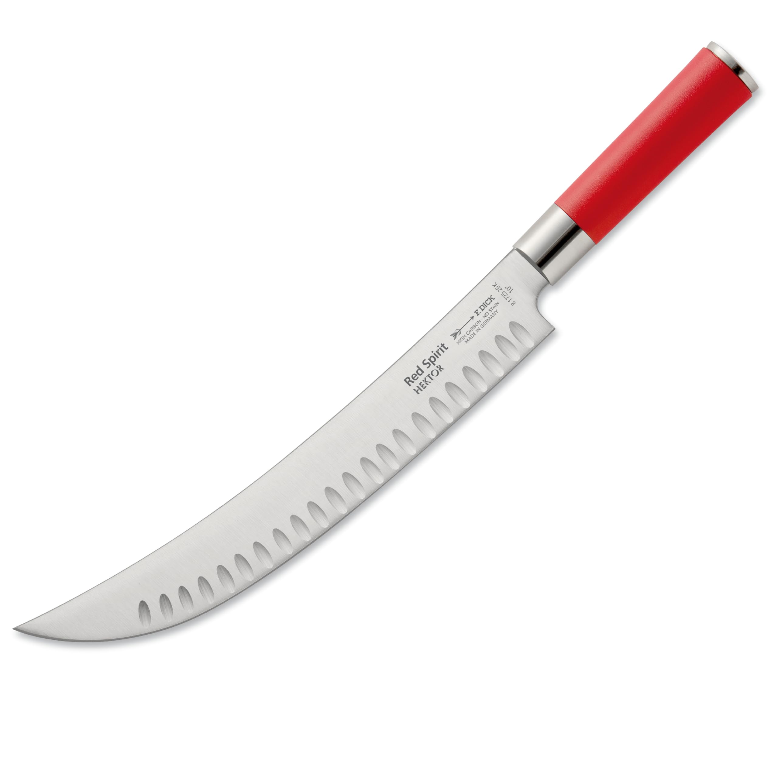 F. DICK Nóż do krojenia "Hektor", Red Spirit (nóż z ostrzem 26 cm, stal X55CrMo14, nierdzewna, 56° HRC) 8172526K