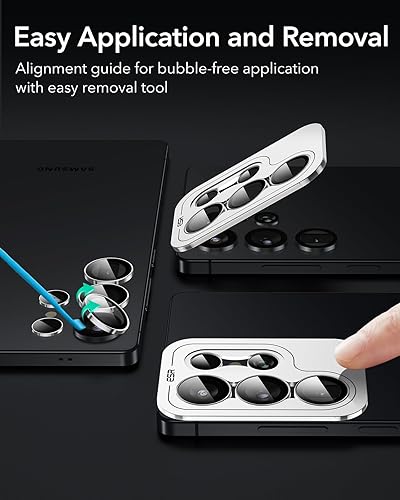 Miniatura 102 de ESR Protector de lente de cámara para Samsung Galaxy S23 Ultra, accesorios para Samsung S23 Ultra, vidrio templado ultrafino resistente a