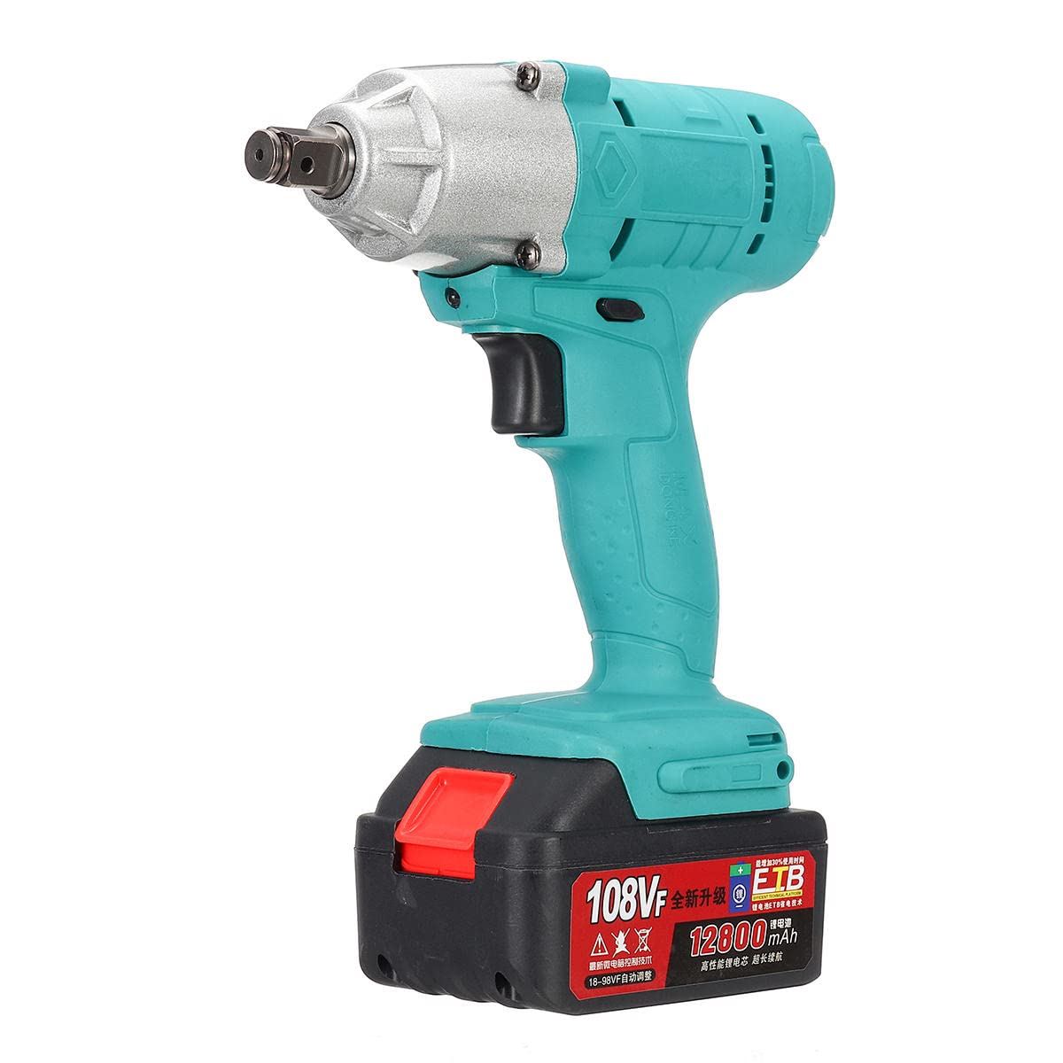 Drill， 108VF 12800mAh Lithium-Ion Battery Electric Cordless Impact Wrench Drill Driver Kit