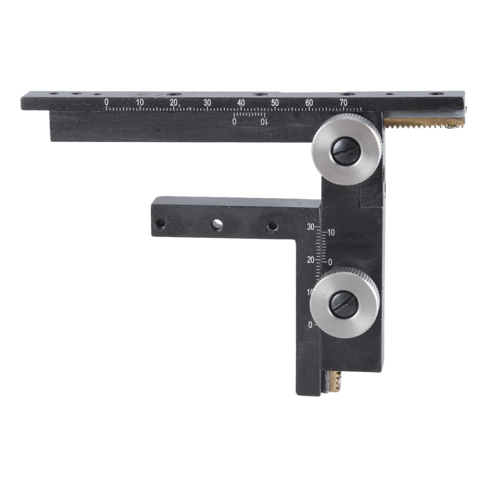 Kalttoy Two Dimensional Rule Attachable Mechanical Stage Microscope Accessories High Movable Caliper Mechanical Stage Moveable Scale Ruler Microscope Caliper