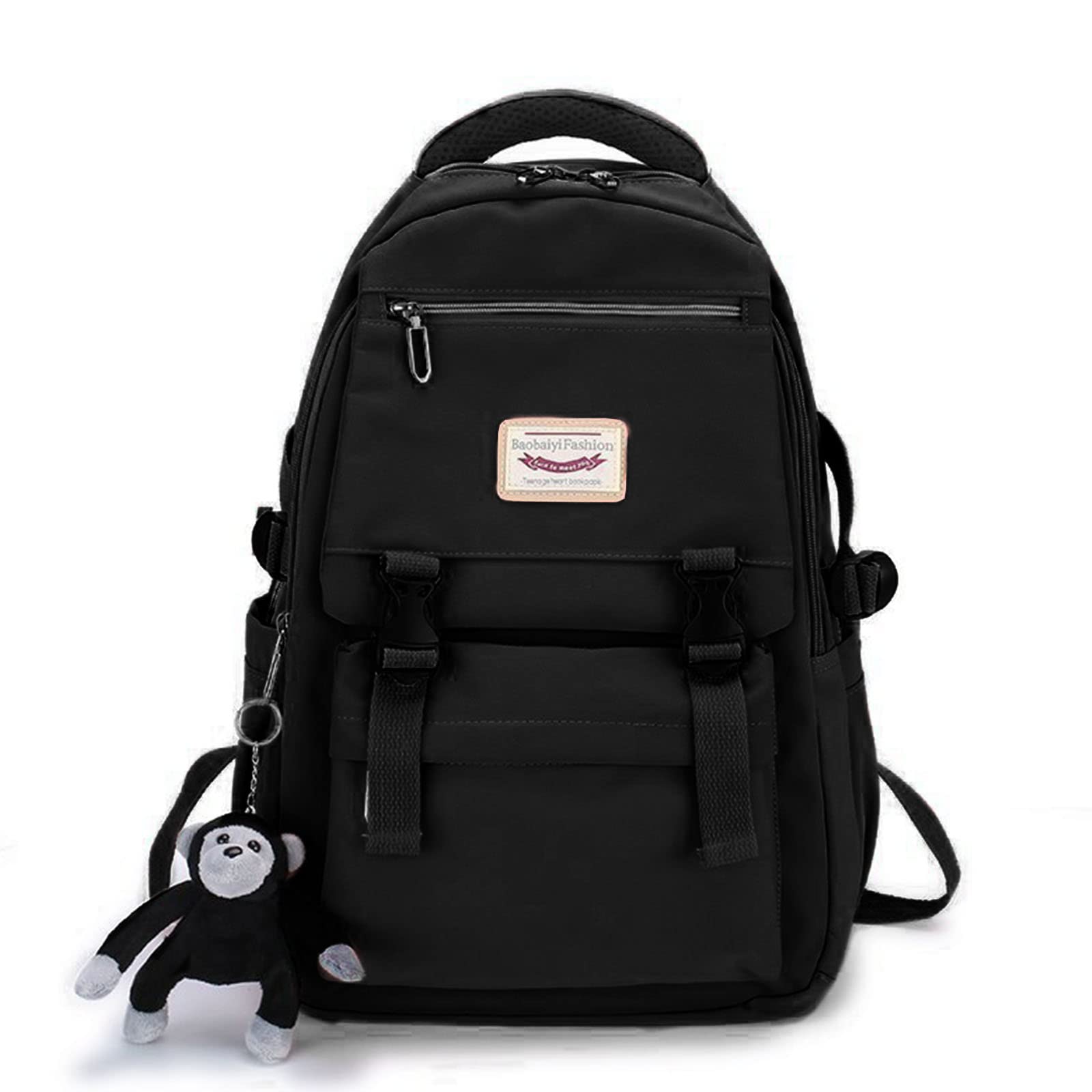 Large Capacity Daypack Fashion Backpack Nylon Bookbag for Student Teenagers Female Girls Casual Laptop School Bag