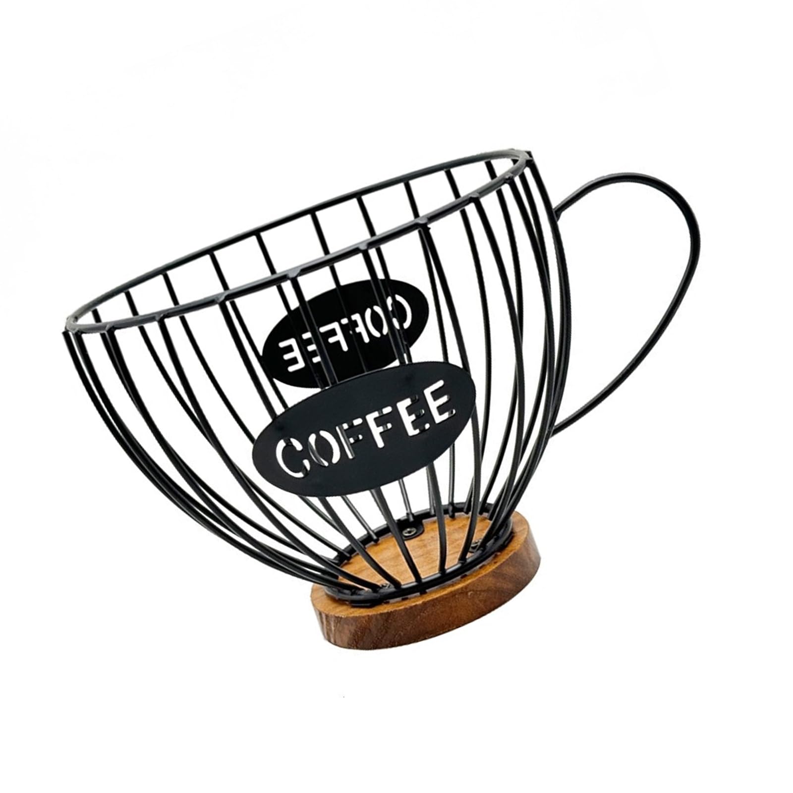 YWLUUOO Pods Basket Practical Coffee Organiser Storage Basket for Kitchen Countertop Large Capacity Coffee Dispenser Multiple Pods Holder