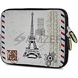 Amzer 10.5-Inch Designer Neoprene Sleeve Case Cover for Tablet, eBook, Netbook - Paris Postcard...