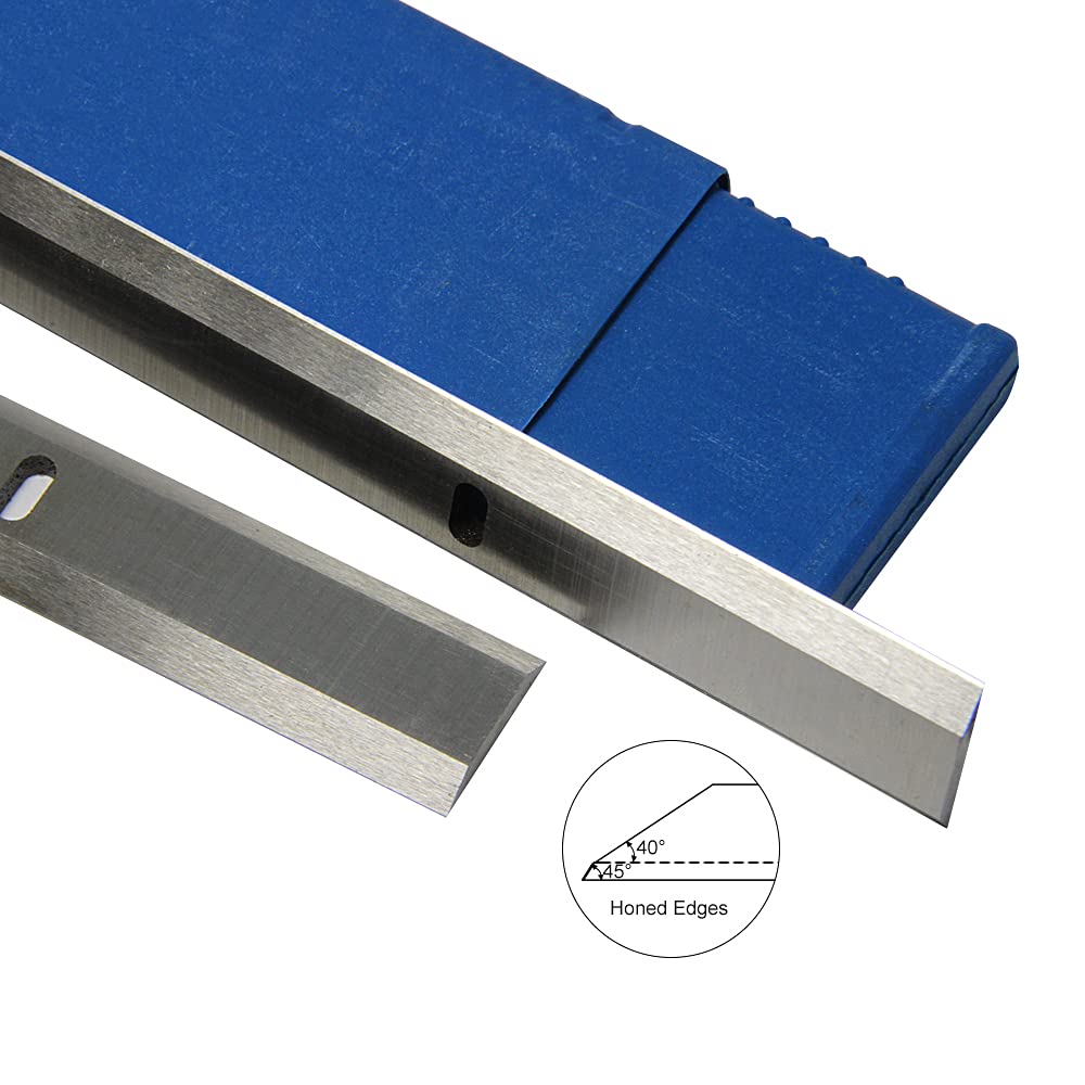 1 par de cuchillas cepilladoras de madera HSS de 319 mm de grosor, 319 x 18,2 x 3,2 mm, 2 bordes para Ryobi ETP1531AK JET JWP-12 GMC MA1931 Corvette 21