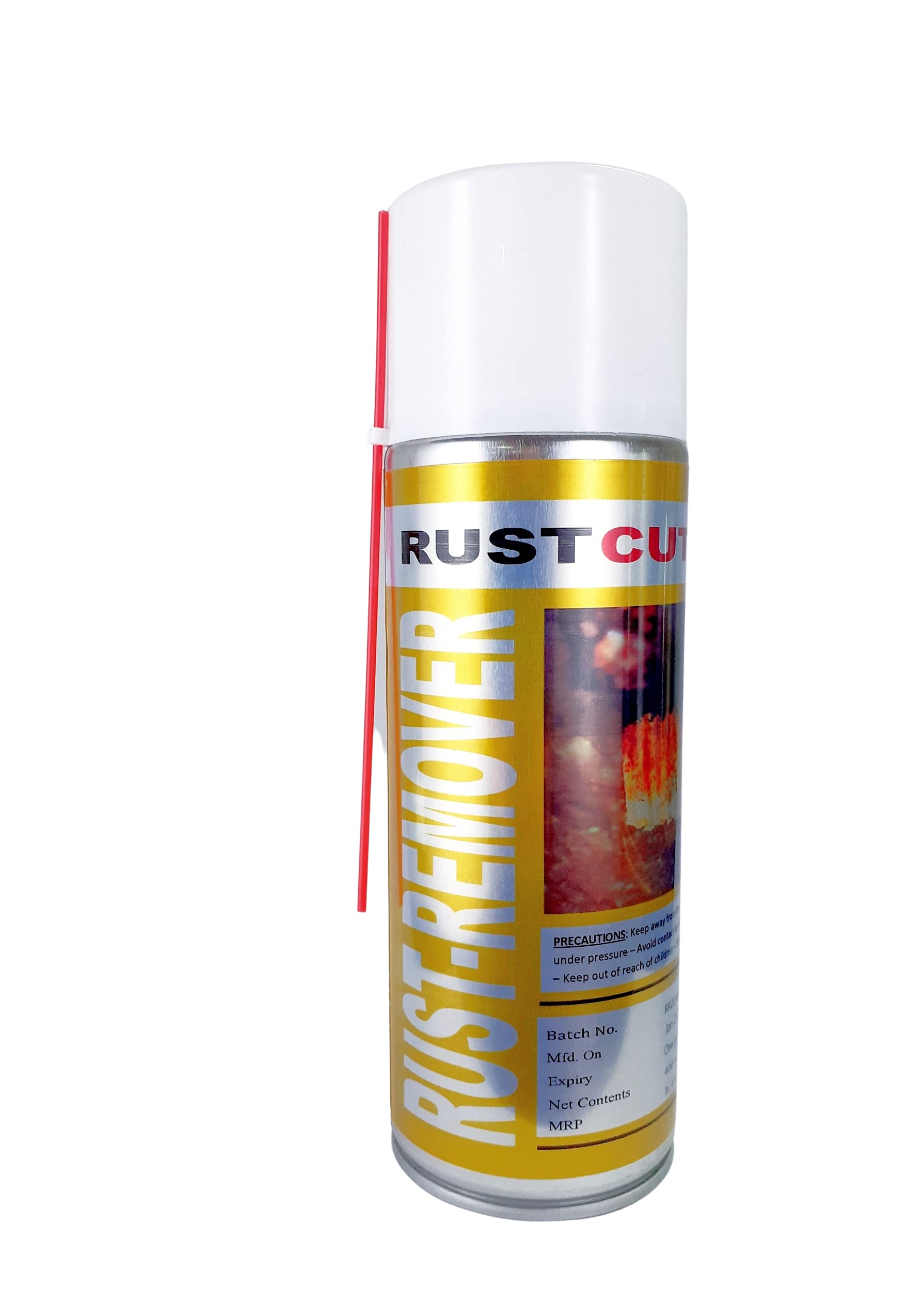Spray-Check RUSTCUT, Rust Remover, opens stiff nuts and bolts, Multi Purpose Spray, Lubricant, Squeak Noise Remover, iron protector and Cleaning Agent (500 mL)