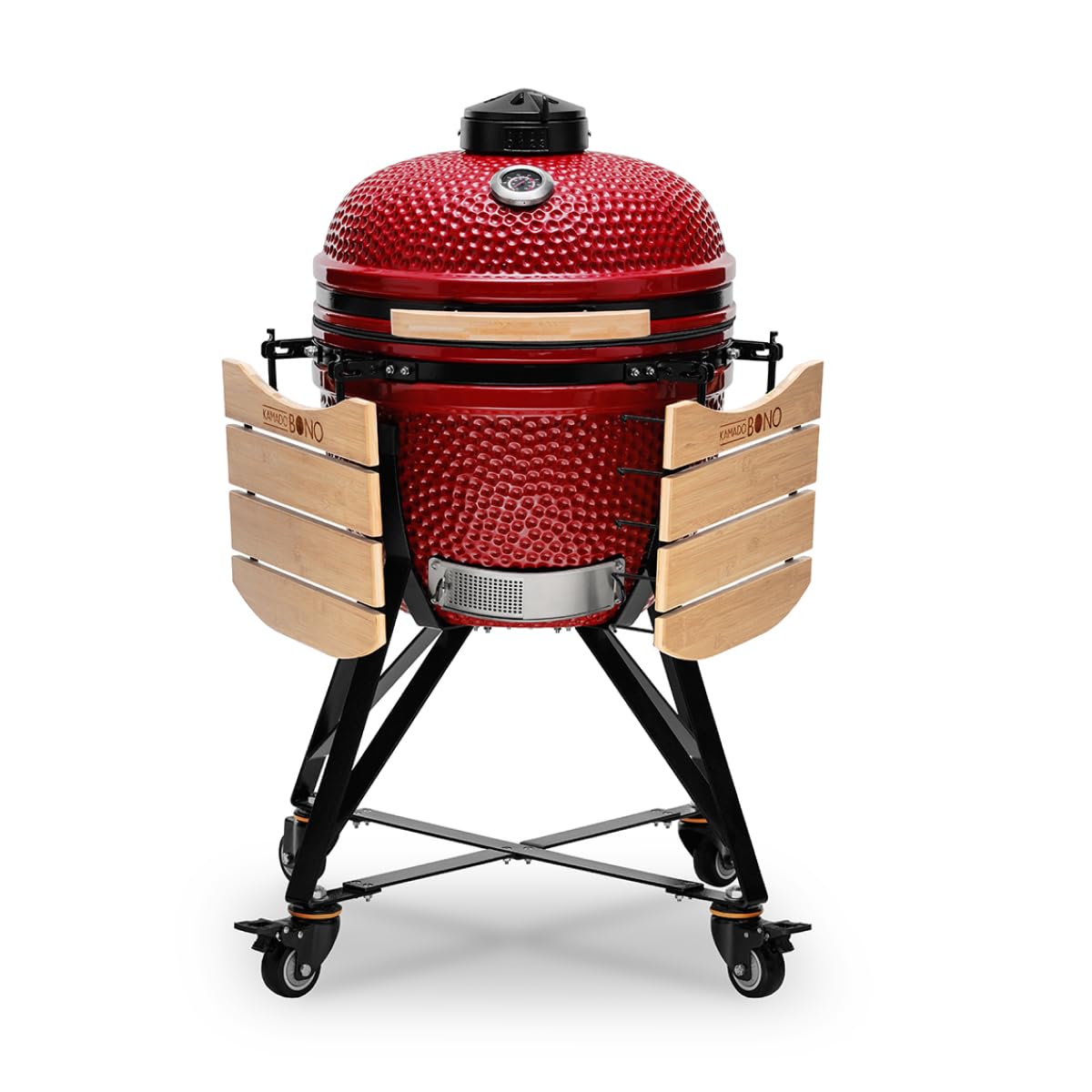 BBQ-Toro Kamado Grill charbon de bois 32 cm « HAIIRO », gris mat