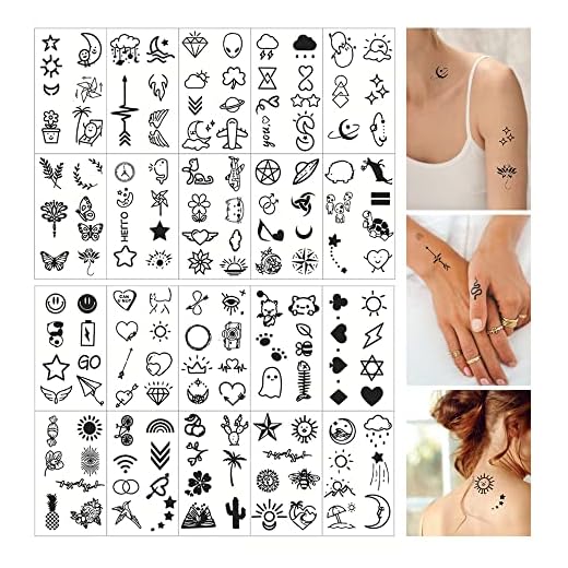 20 Hojas Tatoos Temporales Pequeños para Adultos - Falsas Calcomanias de Mariposas para niños - Tatuajes Removibles para brazo, mano, cara, dedo y cuello