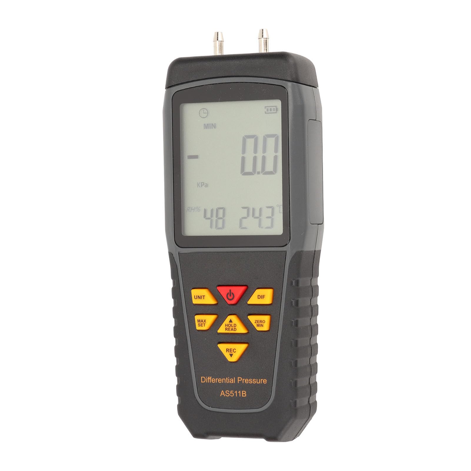 Differential Pressure LED Backlit Display Handheld Digital Gas Pressure Tester Differential Manometer